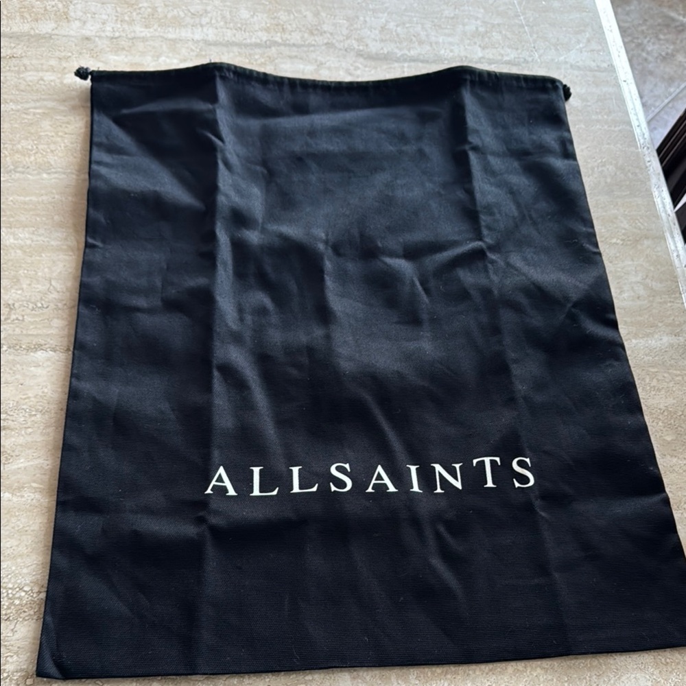 AllSaints Black Dust Bag 12X15”
